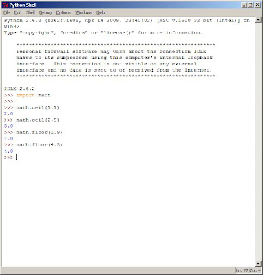 Johan Louwers Tech Blog Python Math Ceil And Math Floor