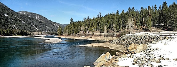 Kootenai River in NW Montana, near Canadian Border