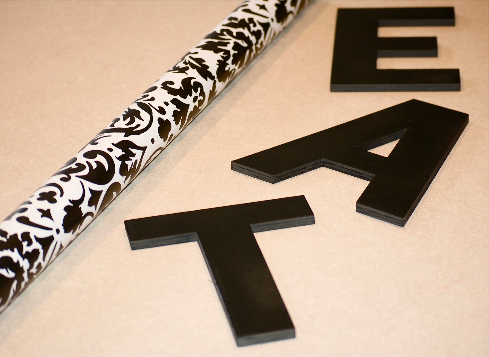 the blueberry monkey monkey howto's chipboard letter wall art