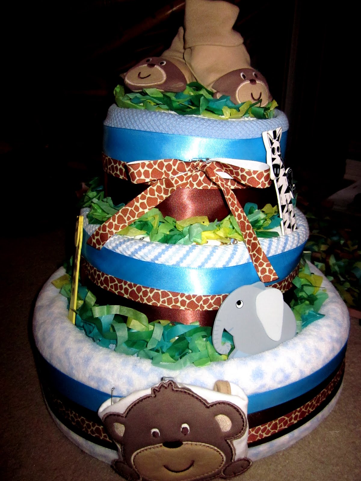 SugarFree Delights Jungle Baby Shower Cake
