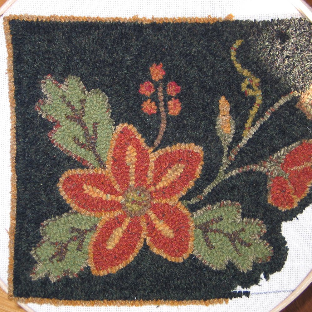 Cabin Creek Floral Runner Rug Hooking Design