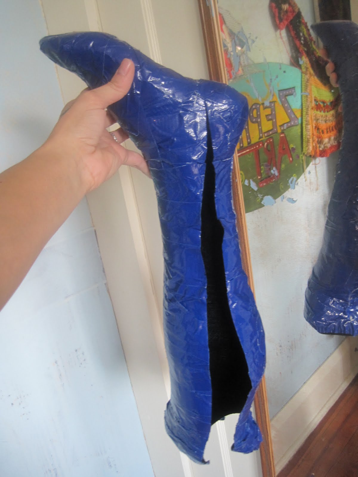 The Professional Bohemians Zephyr Art TN Duct Tape/ Paper Mache Leg