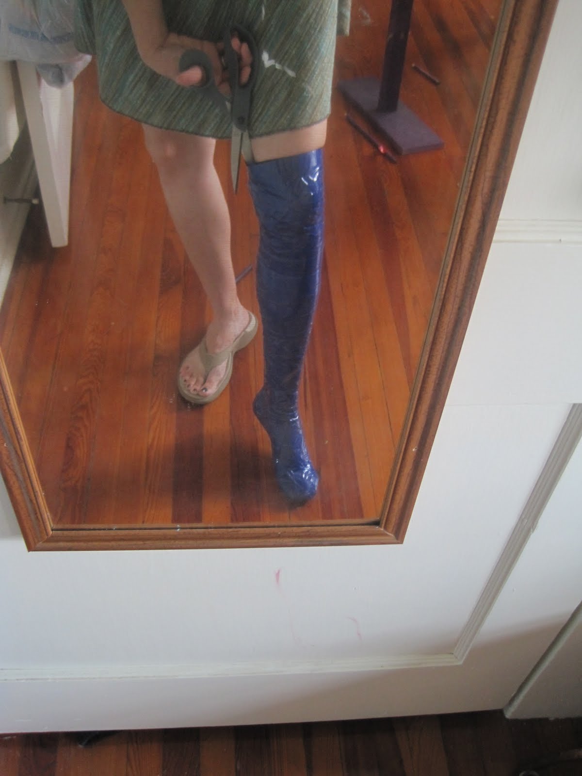 The Professional Bohemians Zephyr Art TN Duct Tape/ Paper Mache Leg