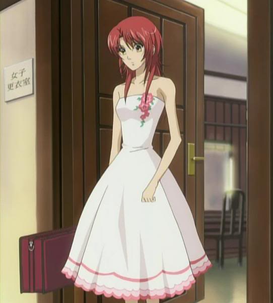 red hair anime girl
