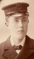 Boy artificer Clive Semmens in his first naval uniform at age 16 in 1905