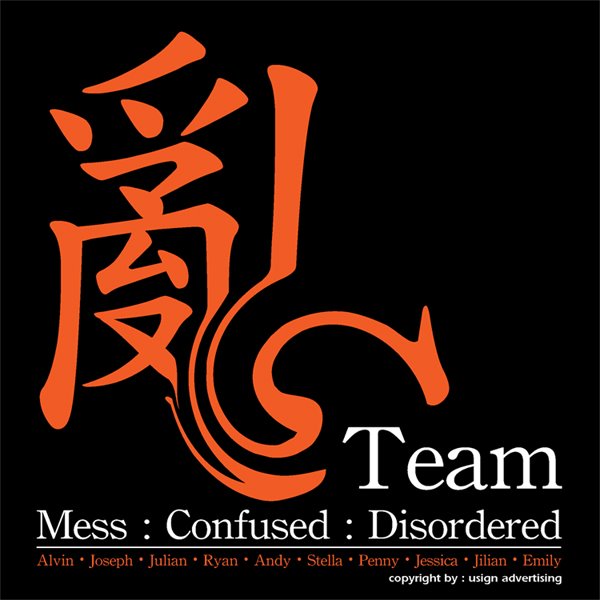 亂 Luàn -- mess : confused : disordered --