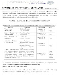 Seminari sul CRM