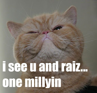 I see you and raise you one million poker playing lolcat
