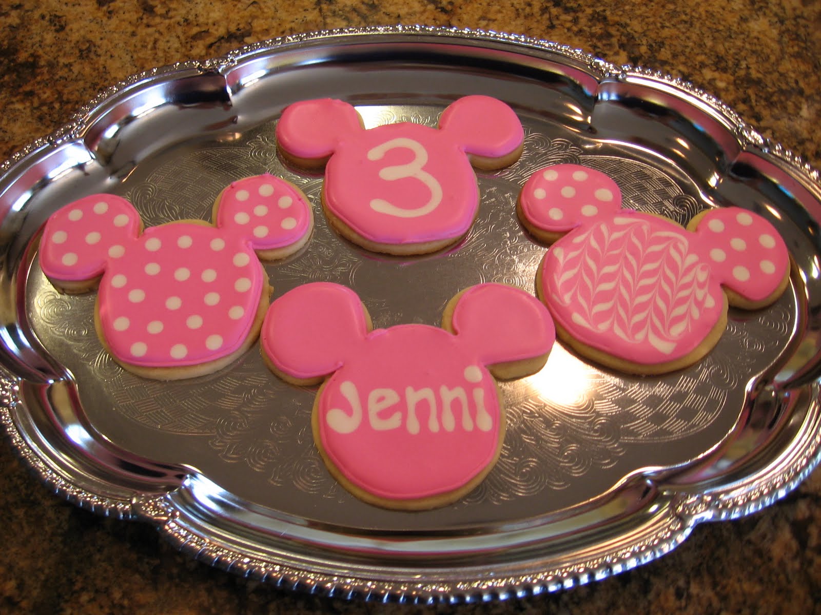 Flour Girl Minnie Mouse Party Cookies