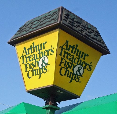 arthur treachers fish and chips