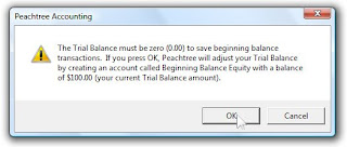 peachtree tutorial set up opening balance of gl account peachtree chart of accounts beginning balance