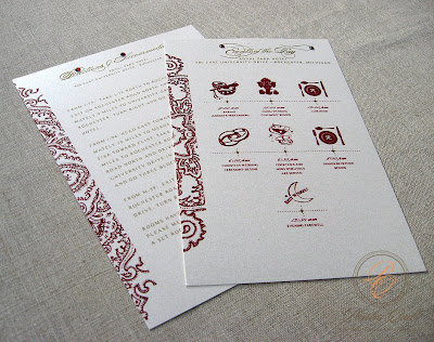 Jeannine and Fal 39s Hindu Christian Wedding Invitation Jeannine and Fal 39s Hindu Christian Wedding Invitation
