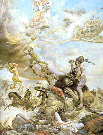 Ufo indra battling ufo demons asuras or nagas or suparnas Ufo indra battling ufo demons asuras or nagas or suparnas