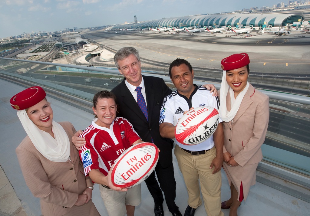 Also pictured are Emirates