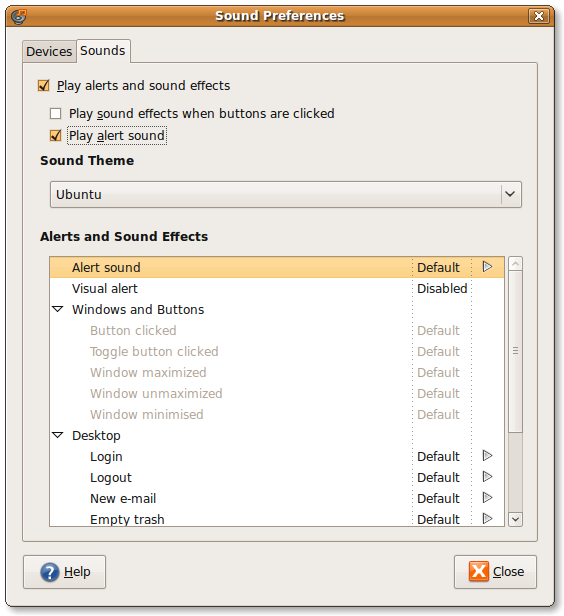 WeB LoG'S JuUiER How to close noise alert sound in ubuntu system
