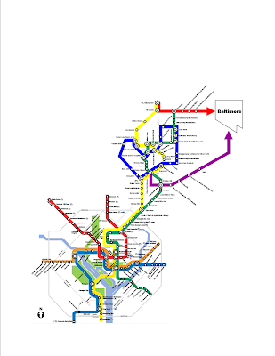 you might call it the Paris Metro Subway Map, if you're English,