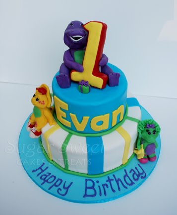 Barney Themed Cakes