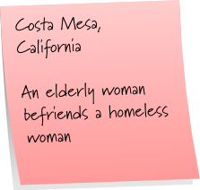 homeless woman