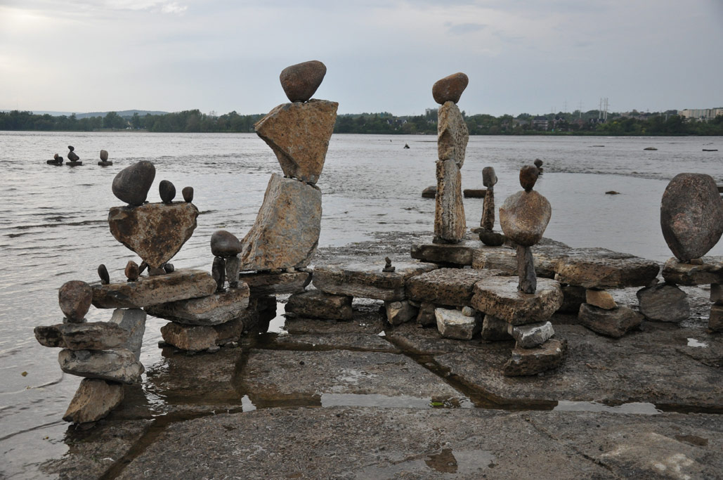 Three Dogs in a Garden A Chance Discovery River Sculptures by artist