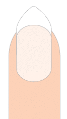 pointed shaped nails