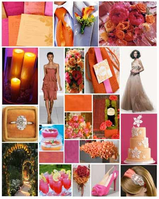 Pink Orange Wedding Ideas