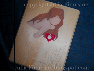 fairytale valentine work in progress image by artist julia finucane