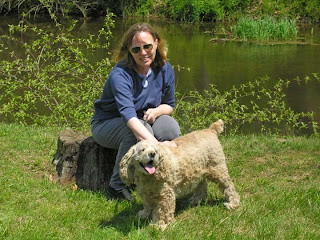person with dog