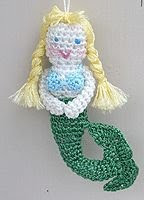 Free Crochet Pattern - Little Lobster &amp; Baby Mermaid from the Toys