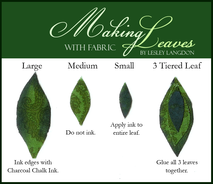 Up The Street Fabric Leaf Tutorial from Lesley Langdon