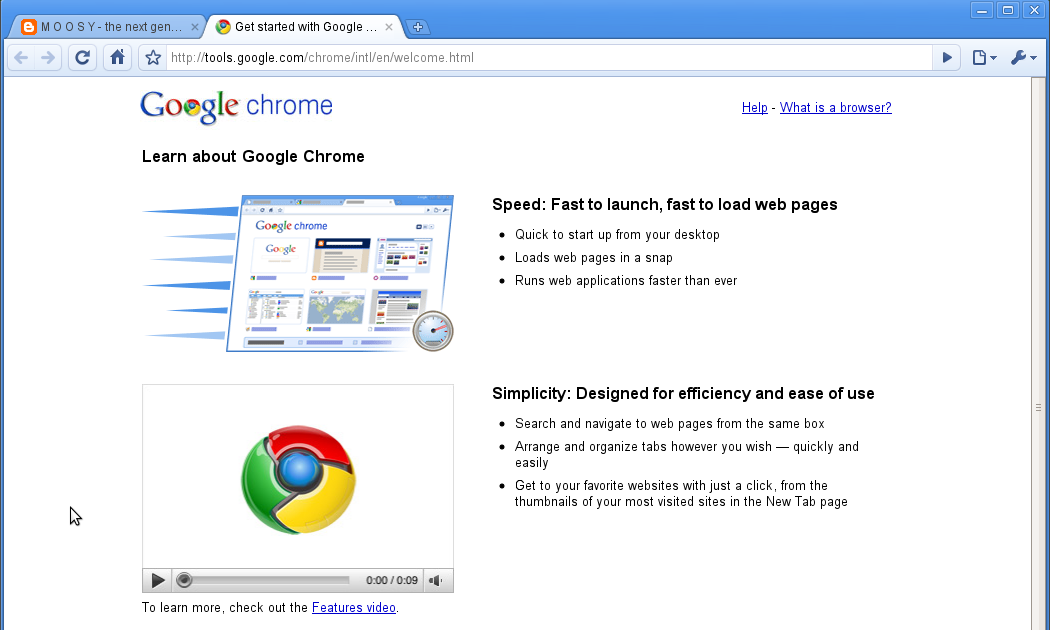 google chrome os 2009