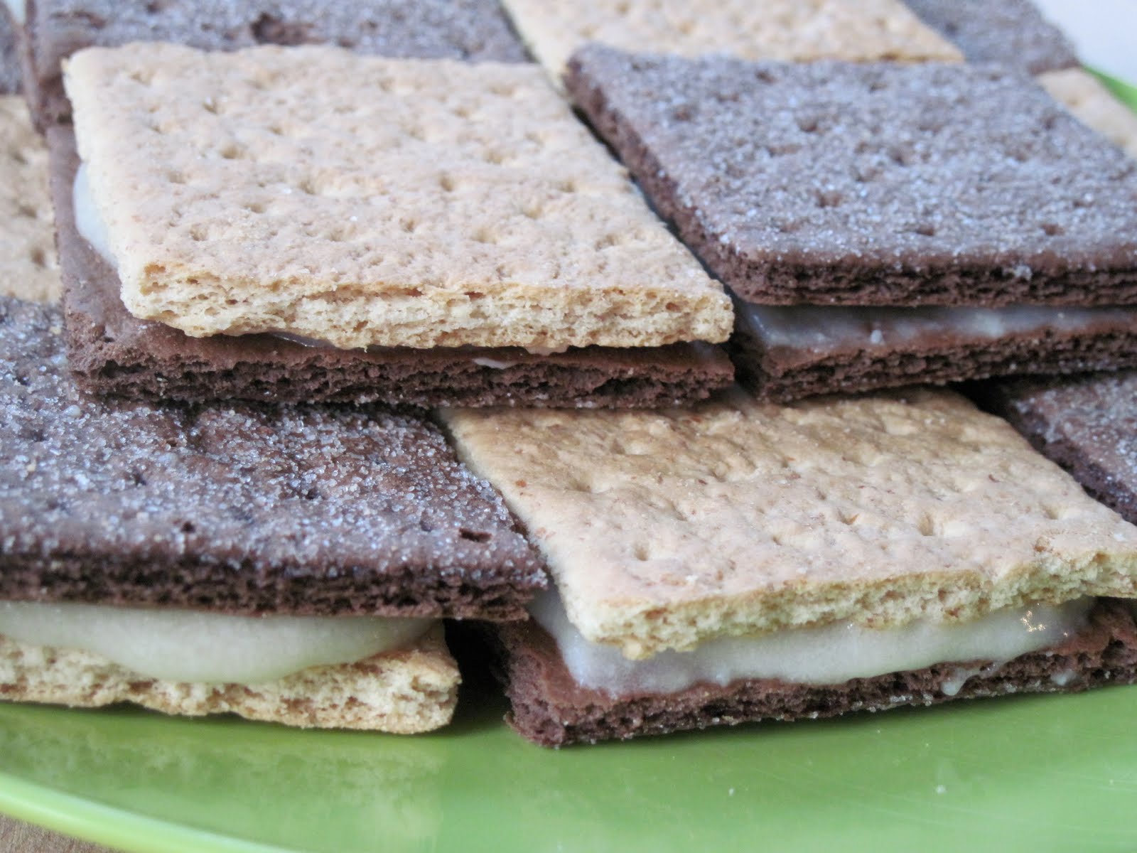 Honey Roasted. frozen graham cracker sandwiches with homemade cream cheese icing