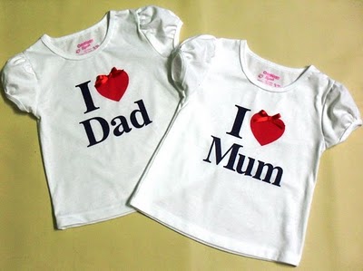 OSHKOSH I LOVE MUM & I LOVE DAD -GIRLS-