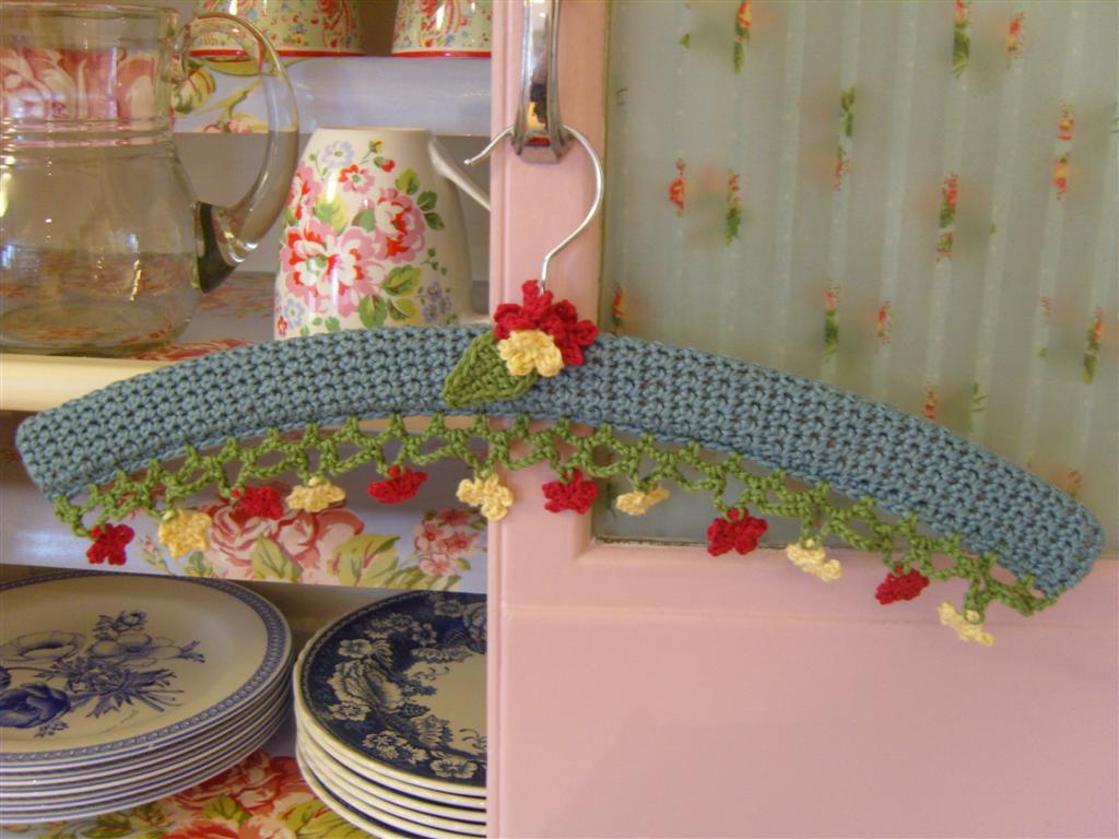 MarmaladeRose Crochet Coat Hanger.