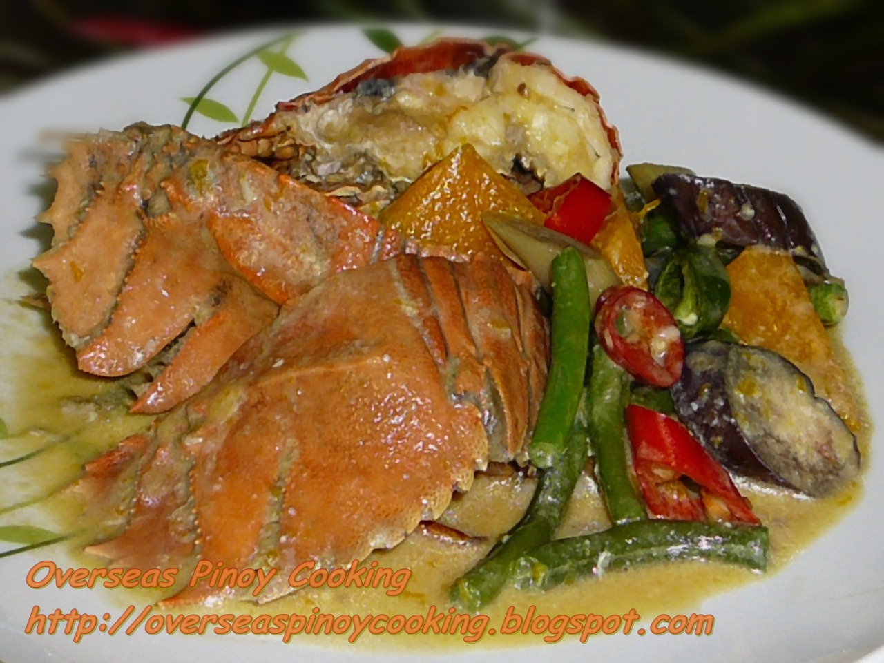 Pinoy Home Cooking and Recipes Slipper Lobsters in Coconut Milk