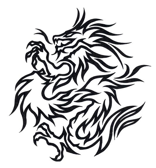 dragon chinese character tattoo it'll be the first time something I've drawn 