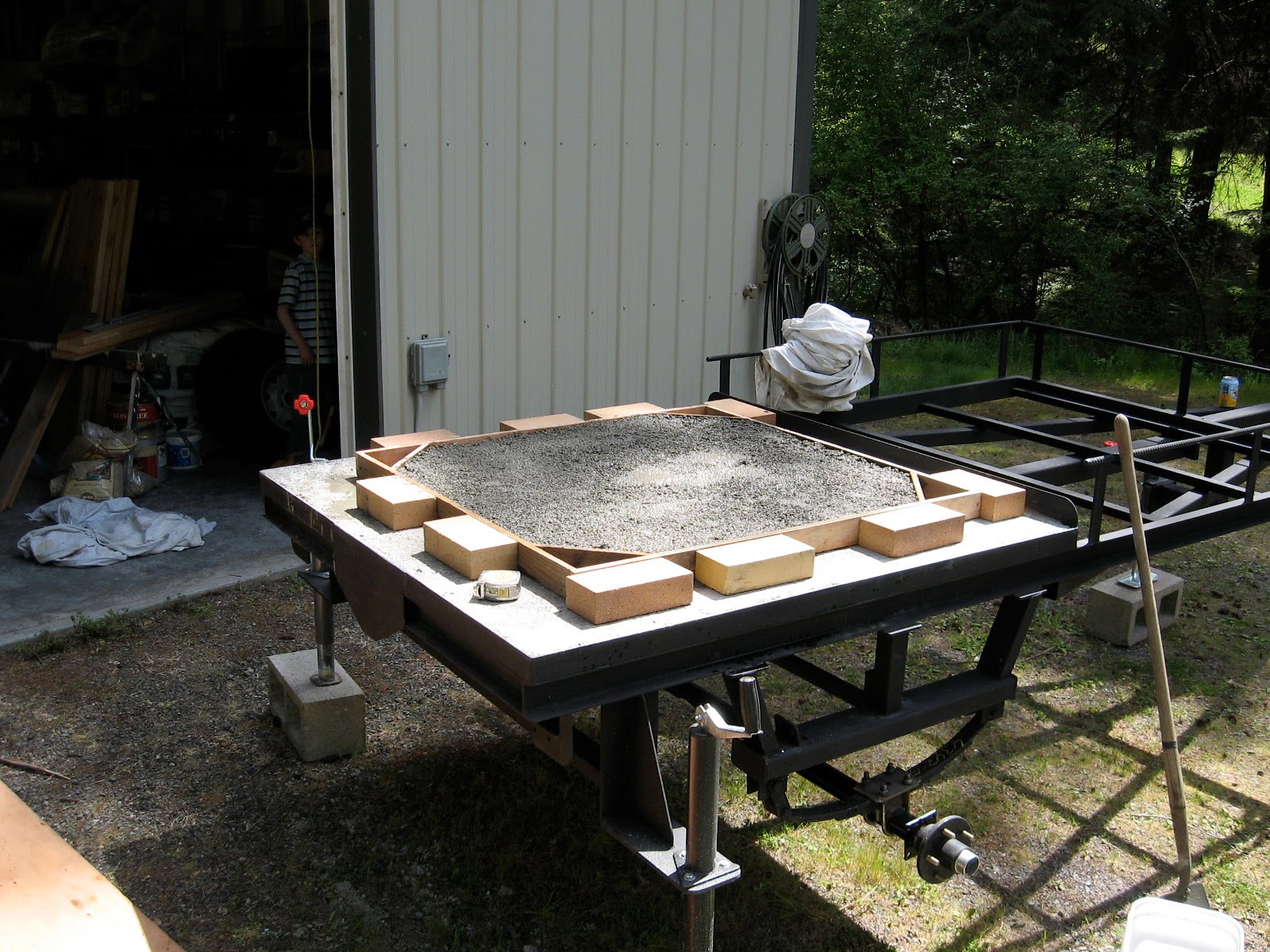 wood fired pizza oven build inn at ship bay