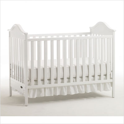 plain white crib