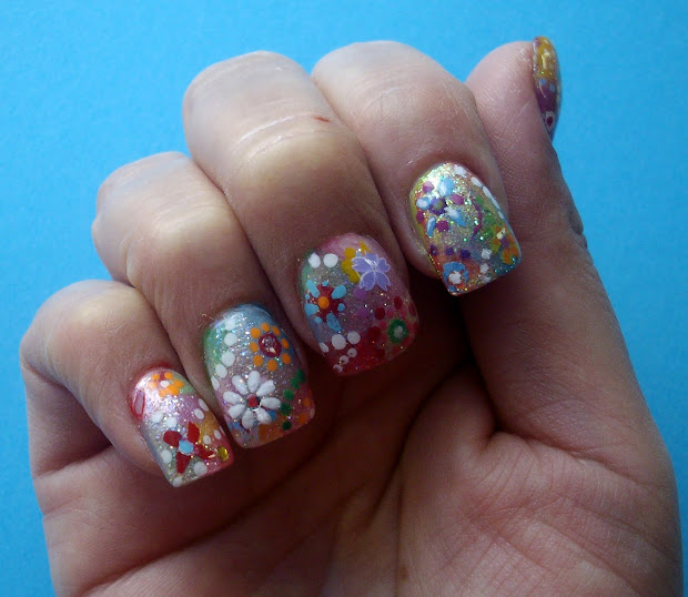 monkey inspirations colorful nail