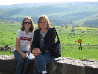 Erin Yates and Elke Speliopoulos in the Golan Heights