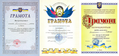 Грамоты команды района