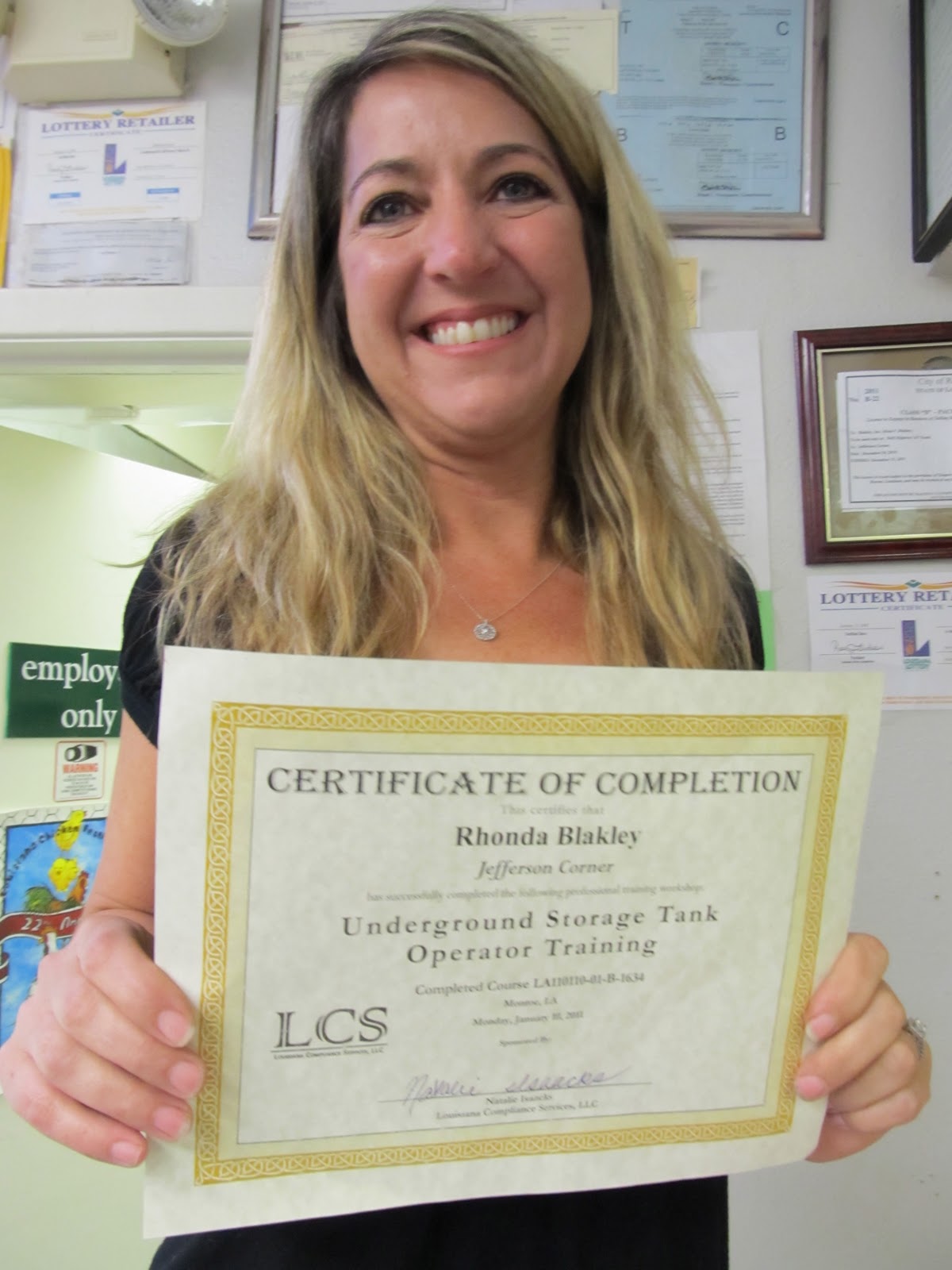 PrunePicker Certified Underground Storage Tank Operator.