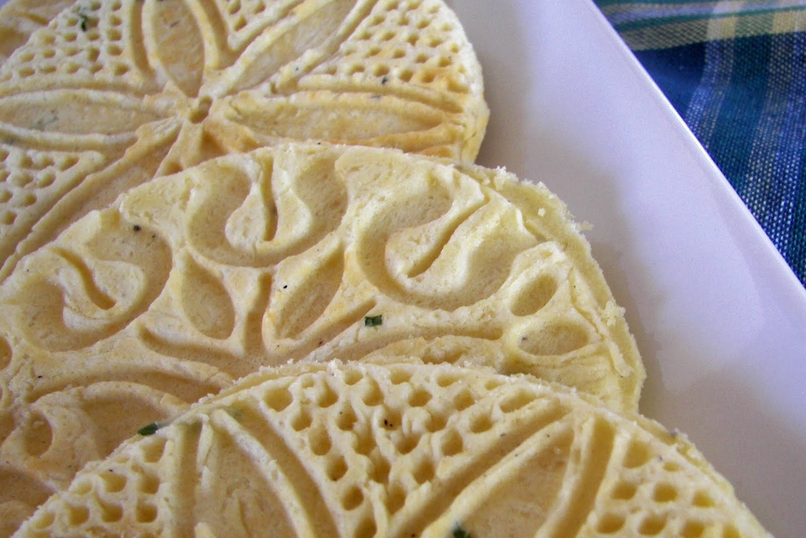 Red Couch Recipes Parmesan Herb Pizzelles