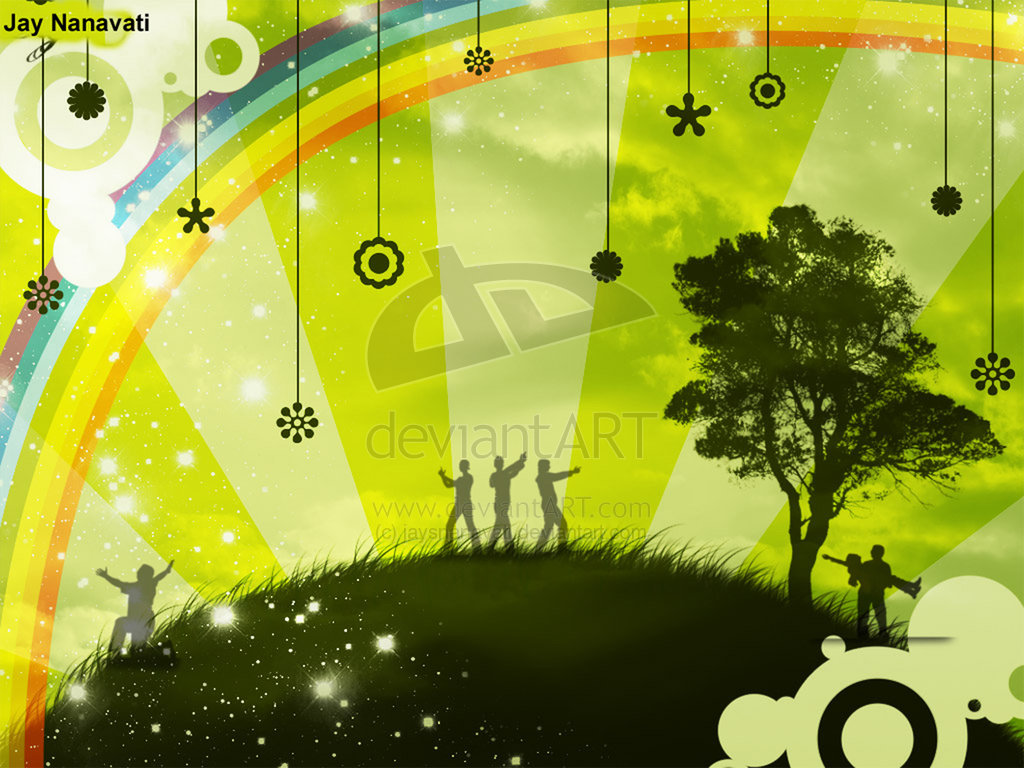 Wallpaper Pemandangan Pelangi Wallpaper Pemandangan Pelangi
