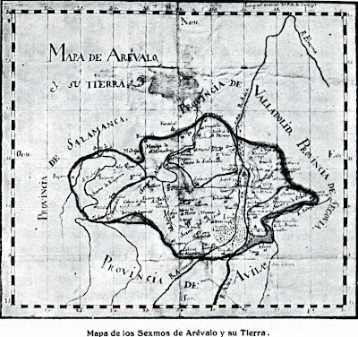Mapa de Arévalo y su Tierra