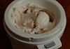 Rhubarb ice cream