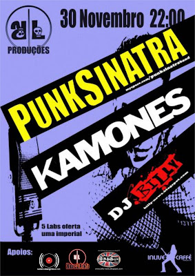 PunkSinatra + Kamones + DJ Billy - 30 Novembro @In Live Caffé