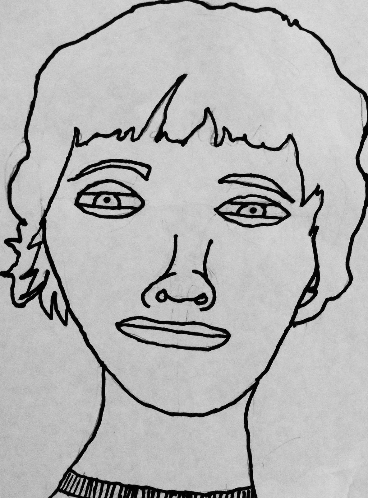 Contour Line Drawing Leonardo Da Vinci : Da vinci s wings th grade self portraits
