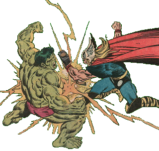 Hulk warn puny man that Hulk need pee very much big time!!! Hulk vs Thor Asgard marvel superhero animated cartoon Bruce Banner
