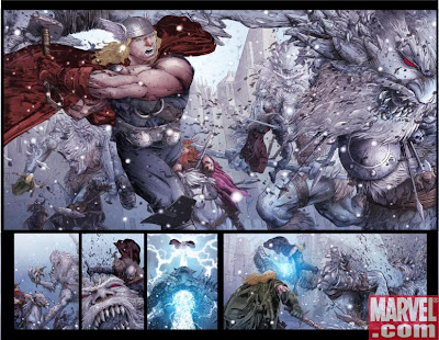 Pictured : Land of ice, snow Thor Frost Giants viking one-shot Matt Fraction