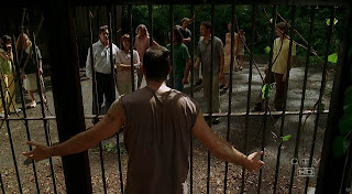 You Blew it up! Damn you! Damn you all to hell! You Damn Dirty Apes! Jack Lost island caged tailies Matthew Fox